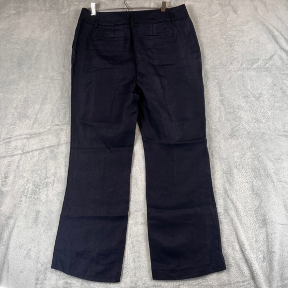 Loft Dress Pants Womens 8P Petite Black Julie Trouser Bootcut Mid Rise Stretch - Picture 4 of 9